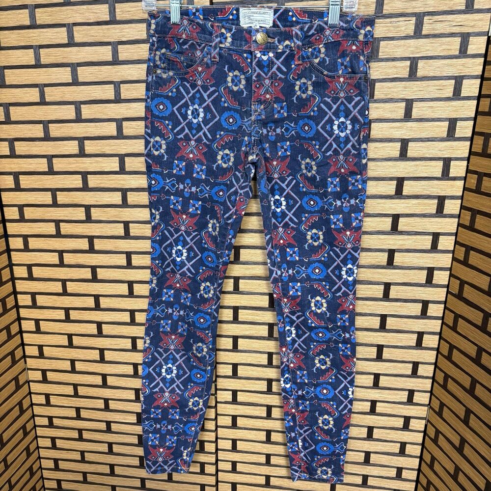 Current/ Elliott Midnight Tapestry Skinny Ankle Jeans Size 27
